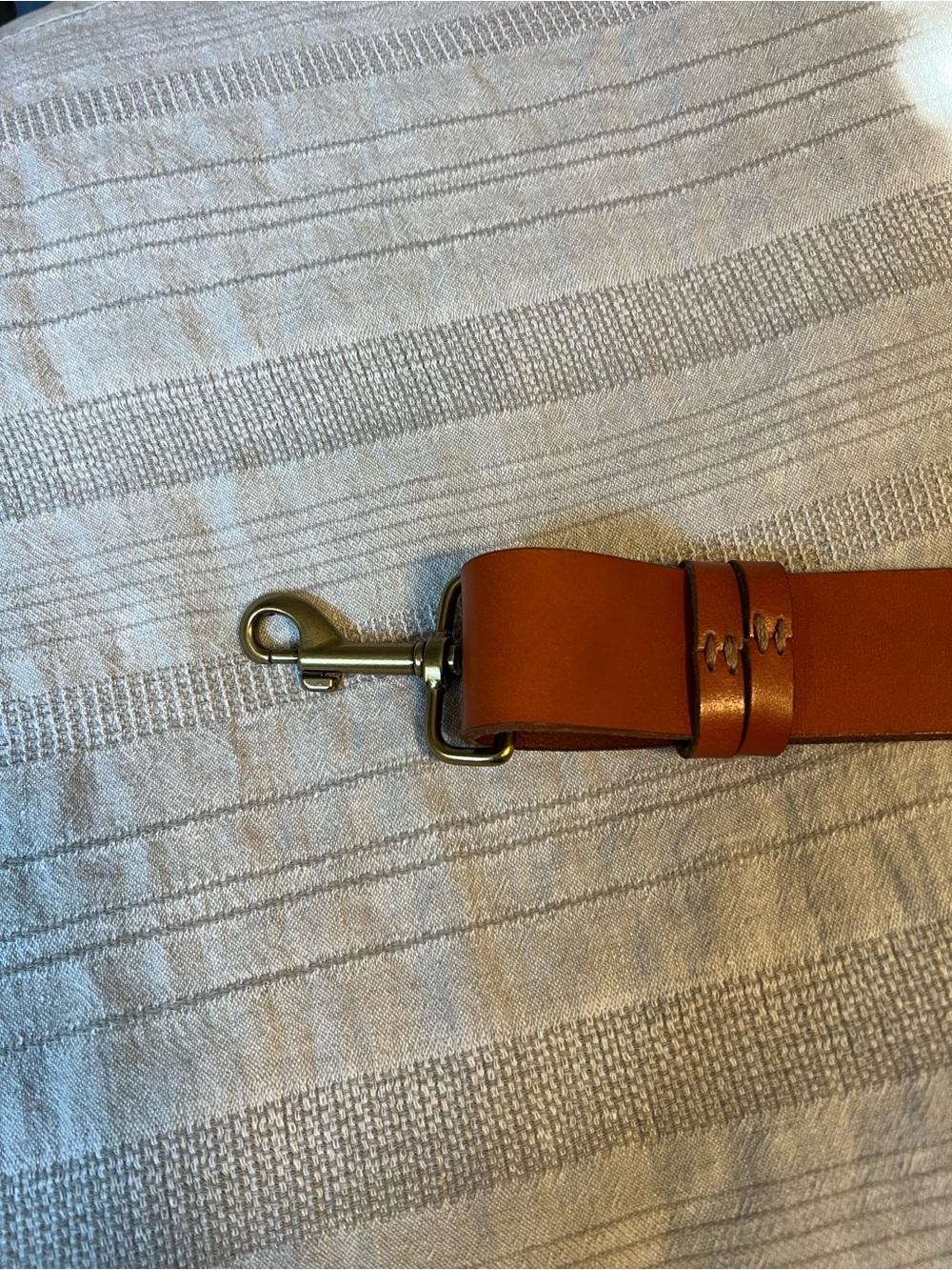 Parker Thatch: Adjustable Wide Leather Strap - Cognac NWT! - Picture 6 of 13